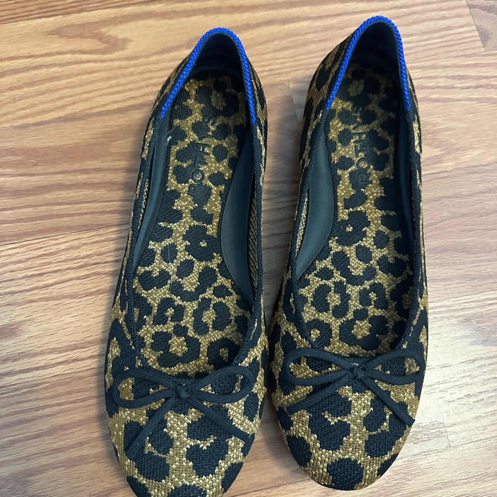 Rothy’s Leopard Print Ballet Flats